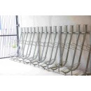 B1 bollards, two tier bike racks, and semi vertical bike racks supplied by Larkin Engineering at 8th Lock Dublin